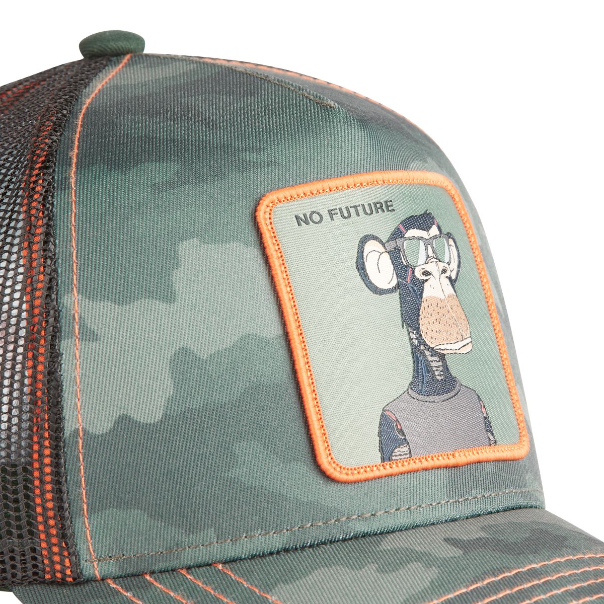 CAPSLAB BORED OF DIRECTORS Camo Trucker Hat