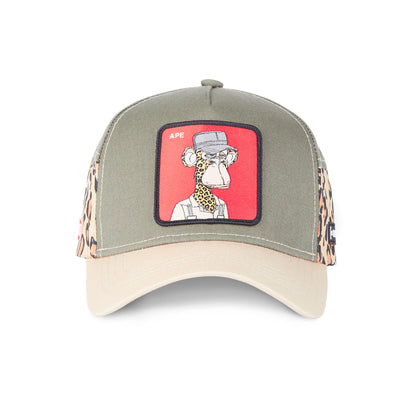 CAPSLAB BORED OF DIRECTORS Leopard Snapback Hat