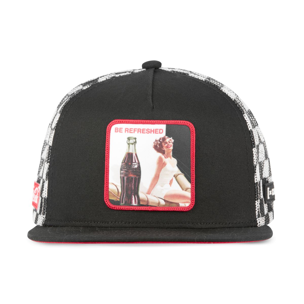 CAPSLAB COCACOLA Pin Up Flat Bill Snapback Hat