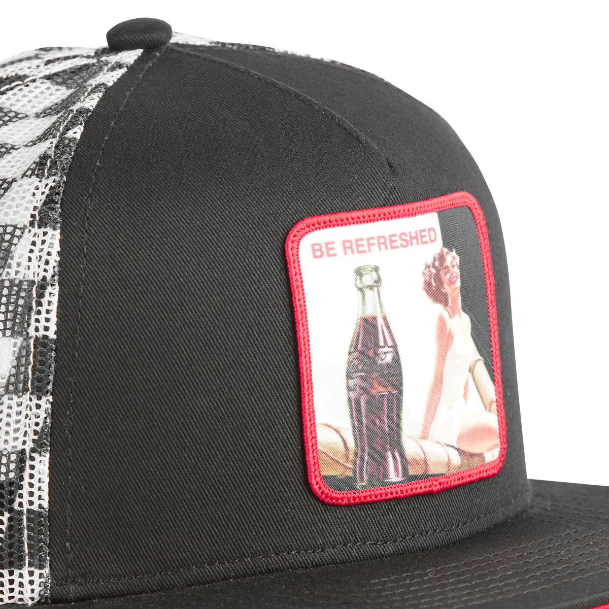 CAPSLAB COCACOLA Pin Up Flat Bill Snapback Hat