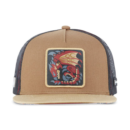 CAPSLAB MONSTER HUNTER Rathalos Flat Bill Trucker Hat