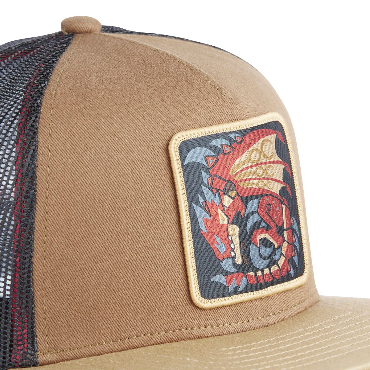 CAPSLAB MONSTER HUNTER Rathalos Flat Bill Trucker Hat