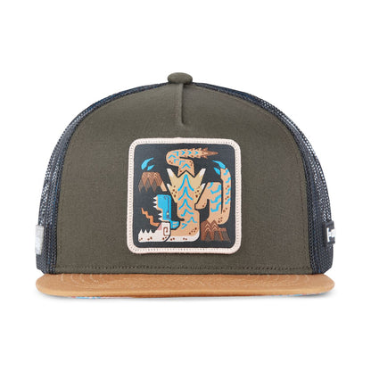 CAPSLAB MONSTER HUNTER Tigrex Flat Bill Trucker Hat