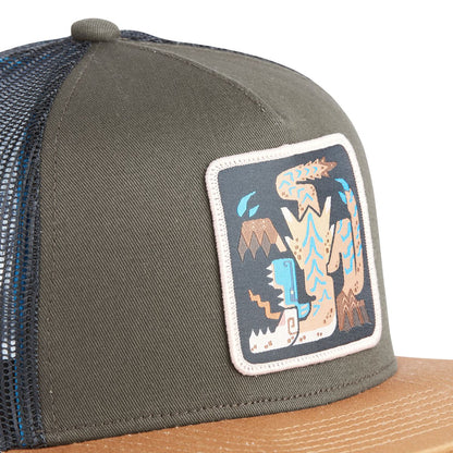 CAPSLAB MONSTER HUNTER Tigrex Flat Bill Trucker Hat