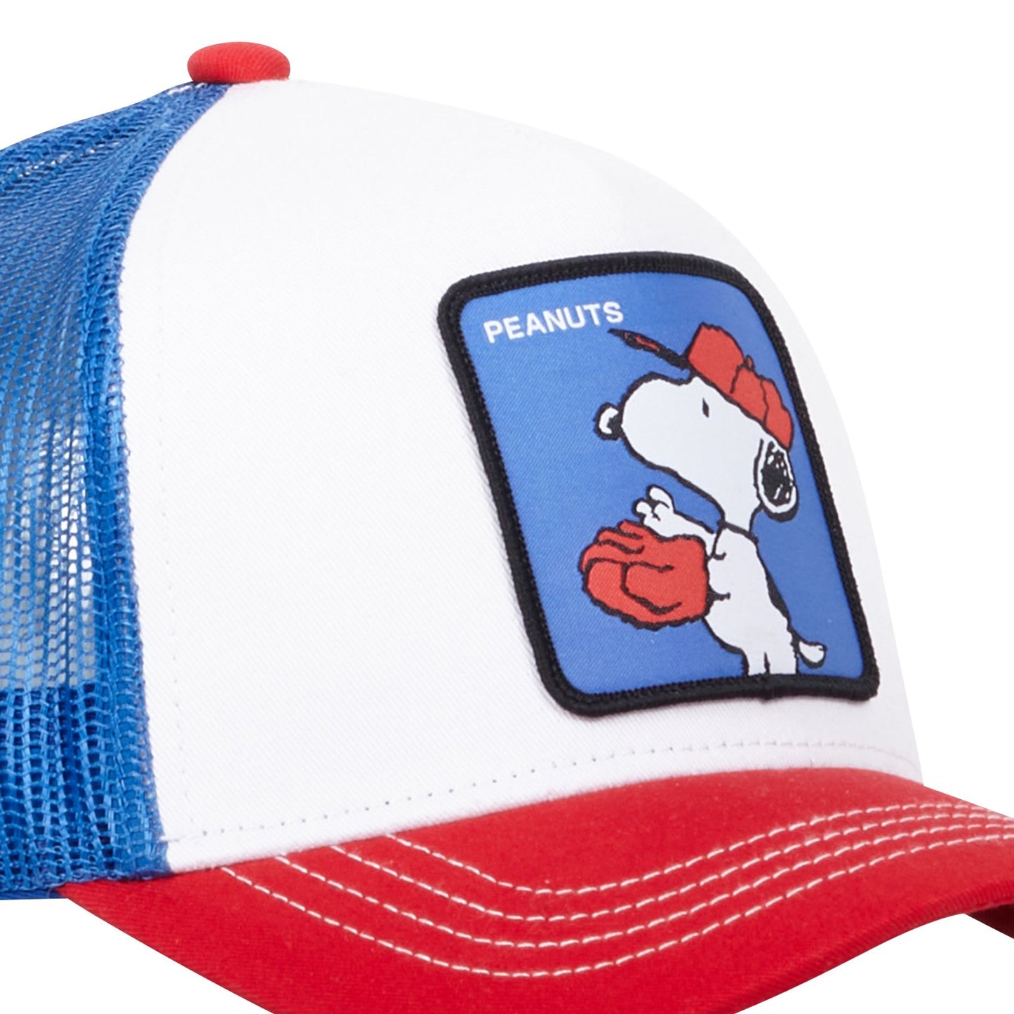 CAPSLAB Trucker Hat Peanuts Embroided Patch Adjustable Snapback Trucker Cap One Size Fits All