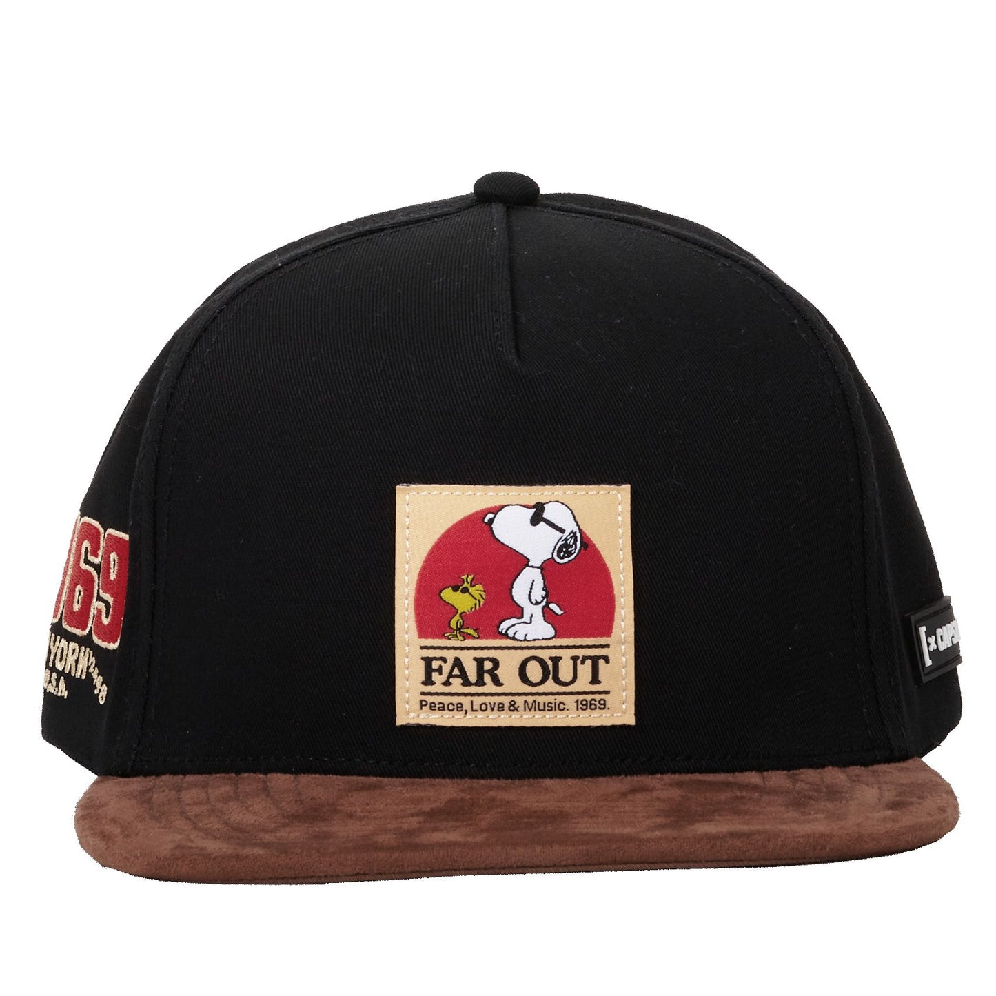 CAPSLAB Peanuts Outdoor Snapback Hat Flat Bill