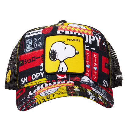 CAPSLAB Peanuts All Over Print Snapback Trucker Hat