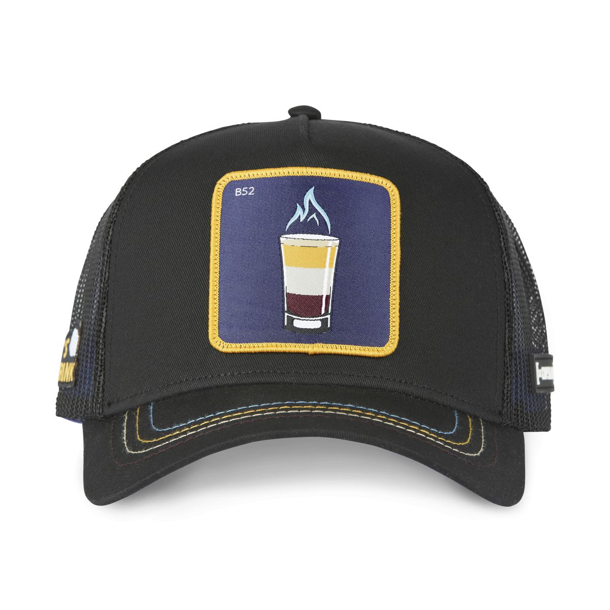 CAPSLAB B-52 Shot Black Trucker Hat