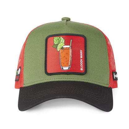 CAPSLAB Cocktail Bloody Mary Green Trucker hat