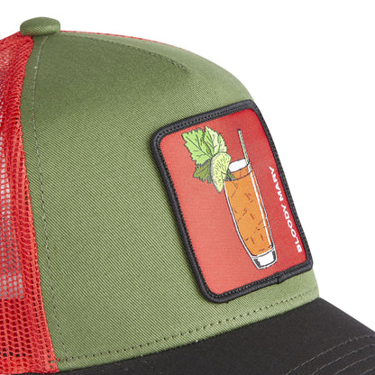 CAPSLAB Cocktail Bloody Mary Green Trucker hat