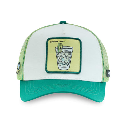 CAPSLAB Cocktail Skinny Bitch Trucker Snapback Hat