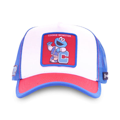 CAPSLAB Sesame Street Cookie Monster Team Snapback Trucker Hat