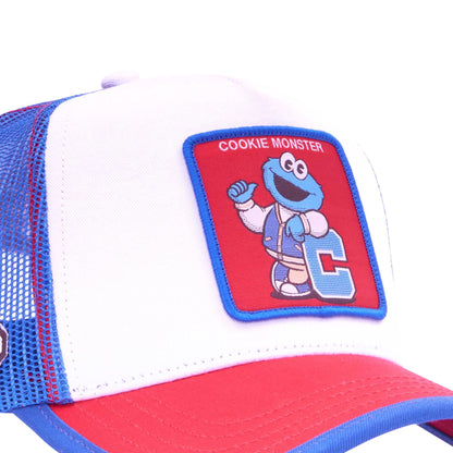 CAPSLAB Sesame Street Cookie Monster Team Snapback Trucker Hat