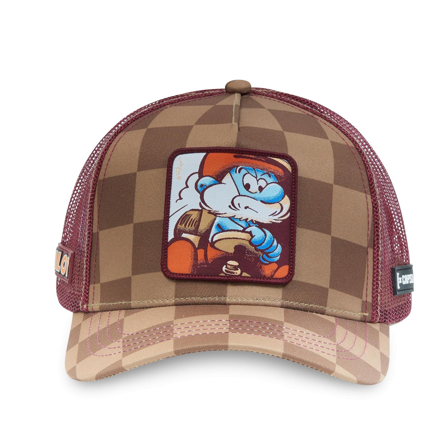 CAPSLAB The Smurfs Pilot Papa Smurf Snapback Trucker Hat