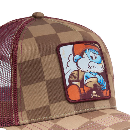 CAPSLAB The Smurfs Pilot Papa Smurf Snapback Trucker Hat